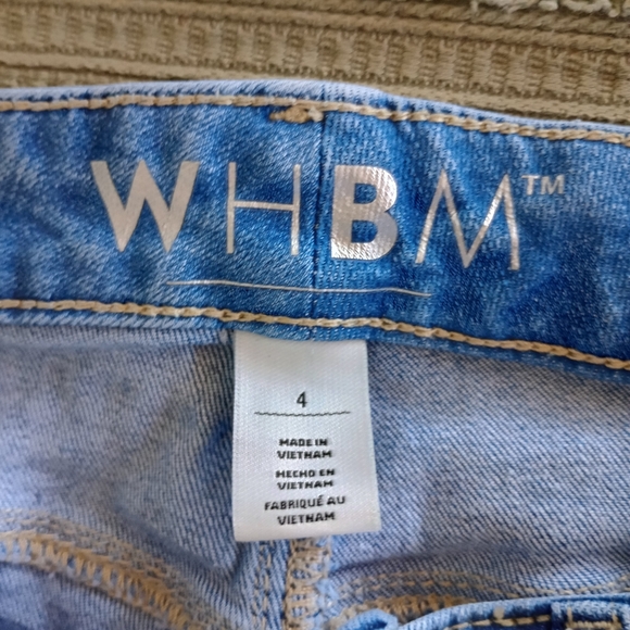 WHBM Slim Jeans Women Size 4 Medium Wash high rise - Picture 4 of 12